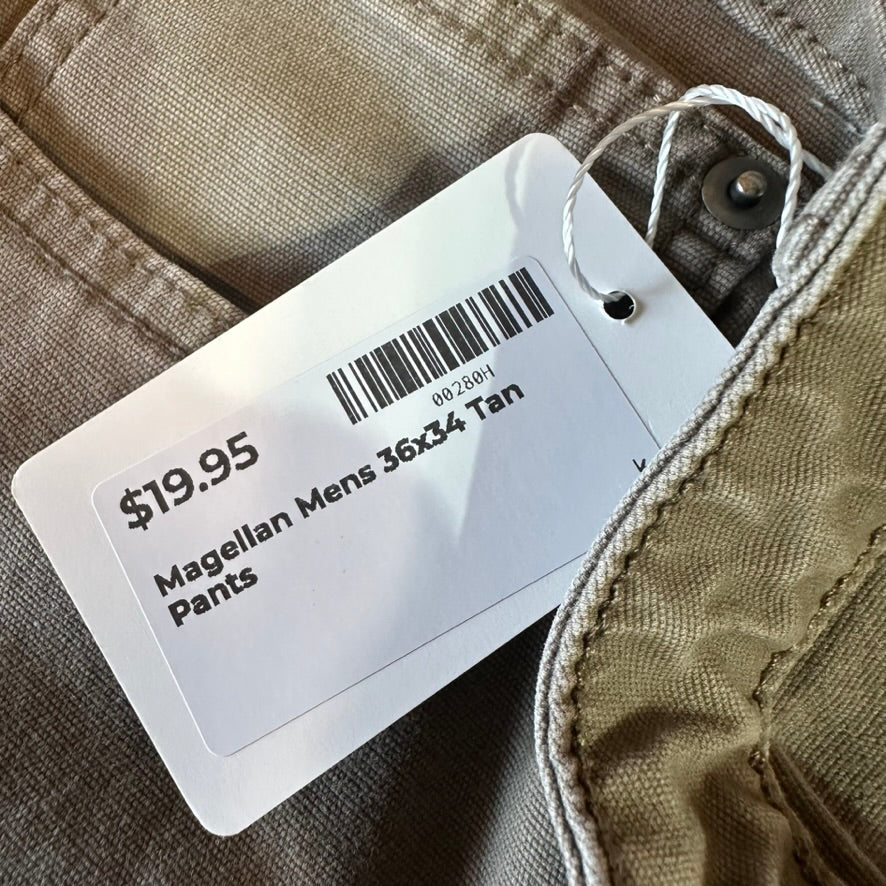 Magellan Mens Large Tan Pants