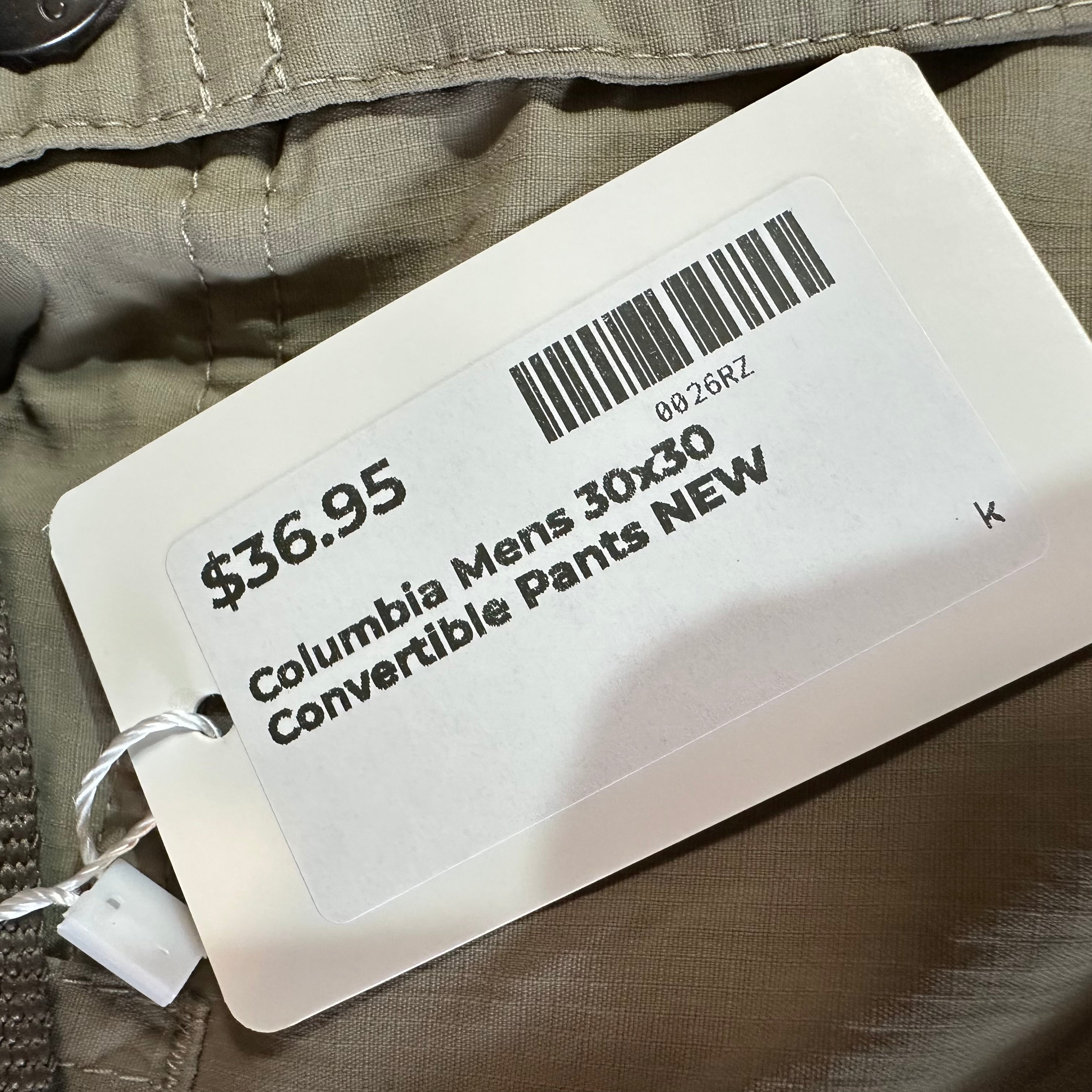 Columbia Mens 30x30 Tan Jeans