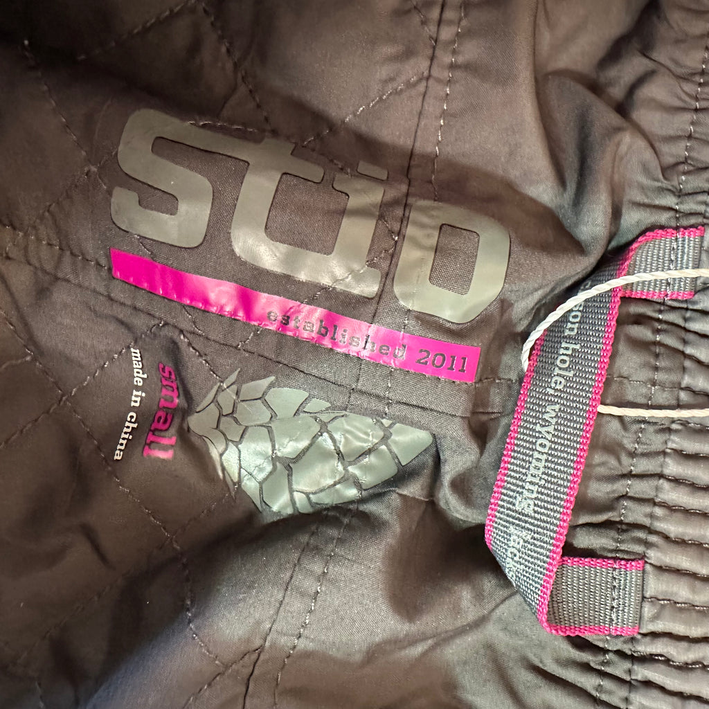 Stio Womens Small Snap Front Insulated Skirt Gray Gorpcore Outdoor