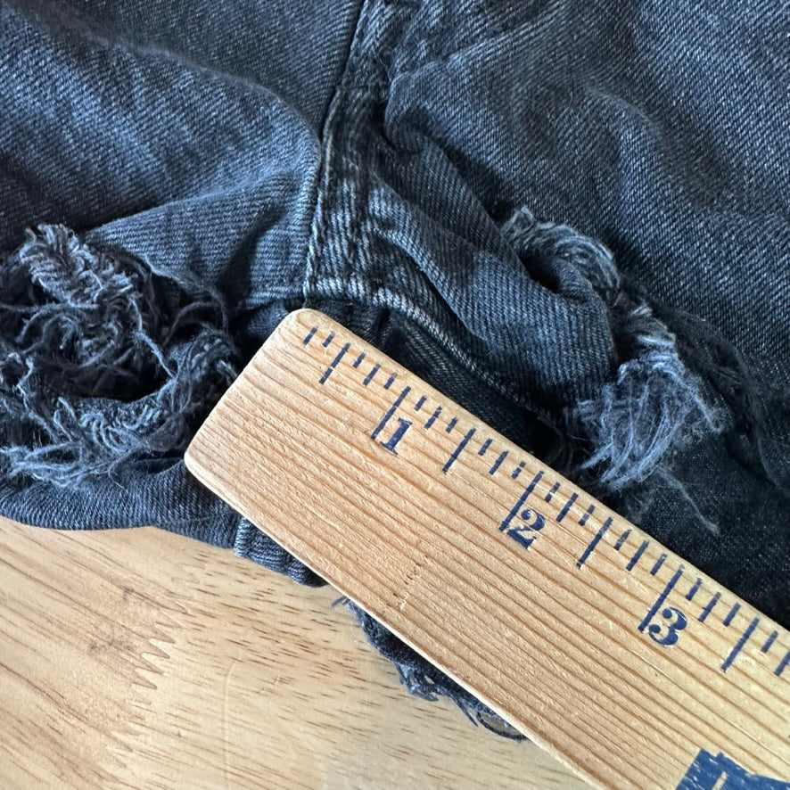 Levi's Cut off Black Jean Shorts Black Womens 26