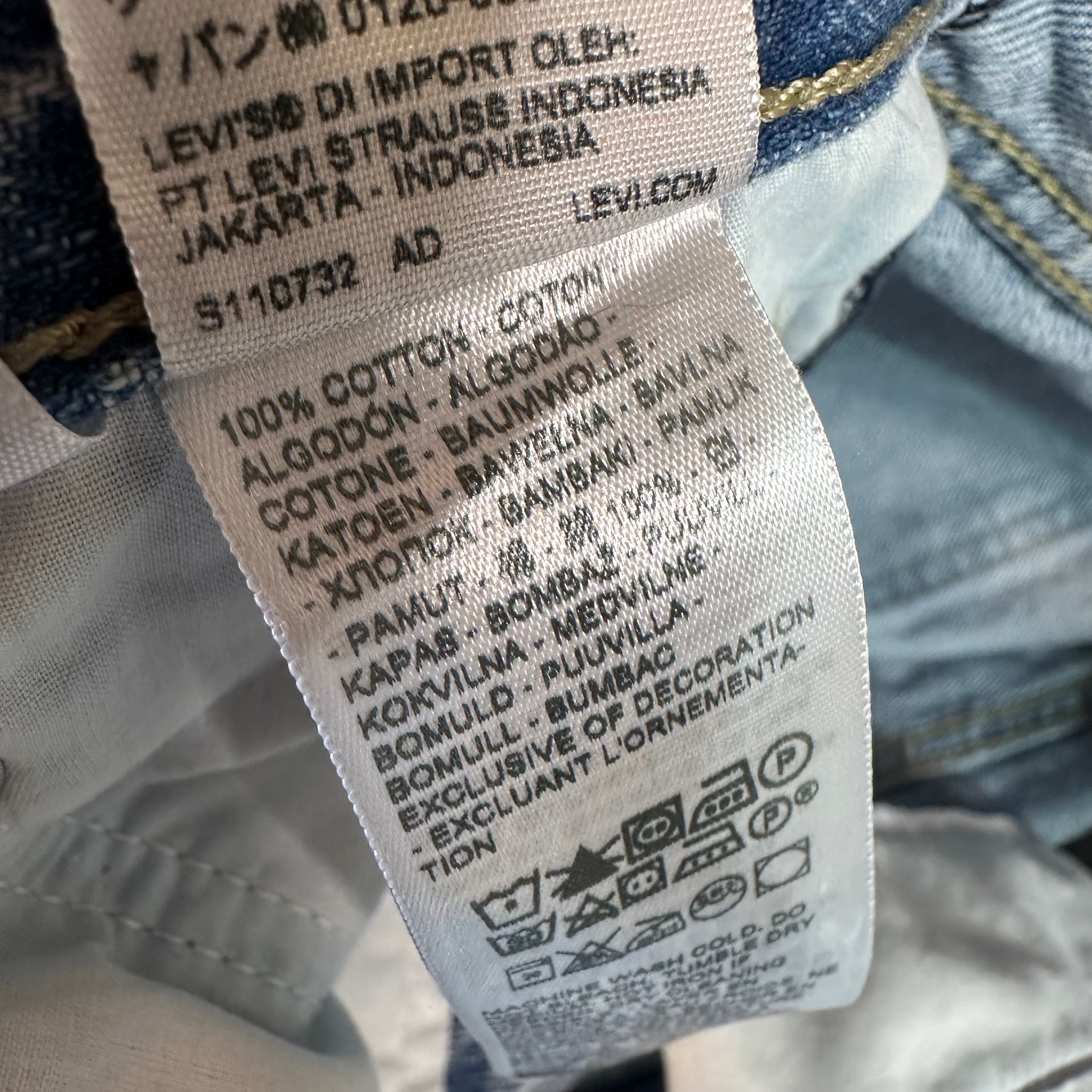 Levi's Womens 30 Low Pro Straight Jeans