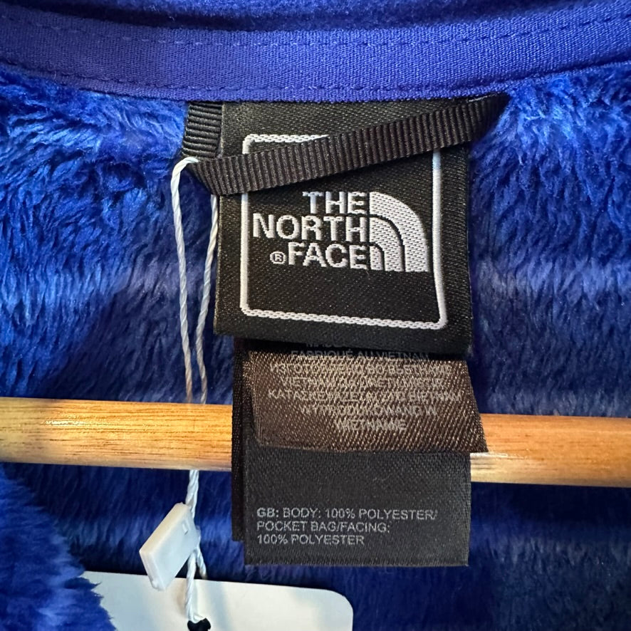 The North Face Women's Medium Full zip Fleece Purple Zip Striped