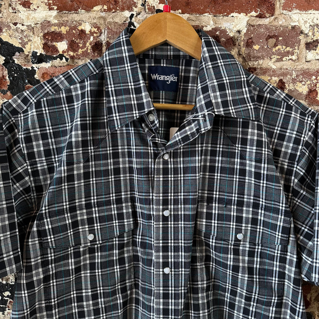 Wrangler Men's Large Plaid S/S Western Shirt