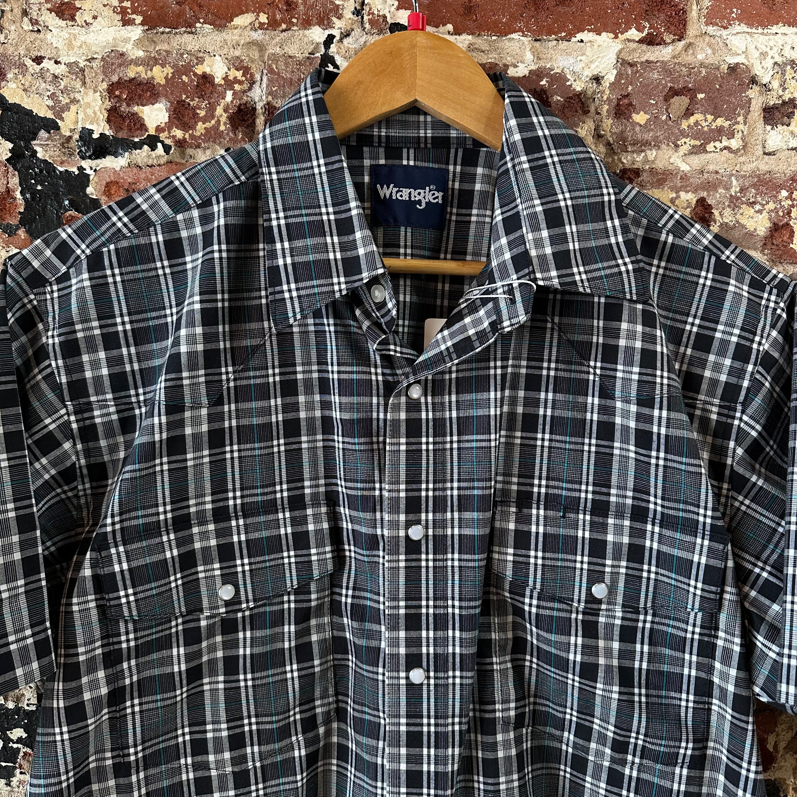 Wrangler Men's Large Plaid S/S Western Shirt
