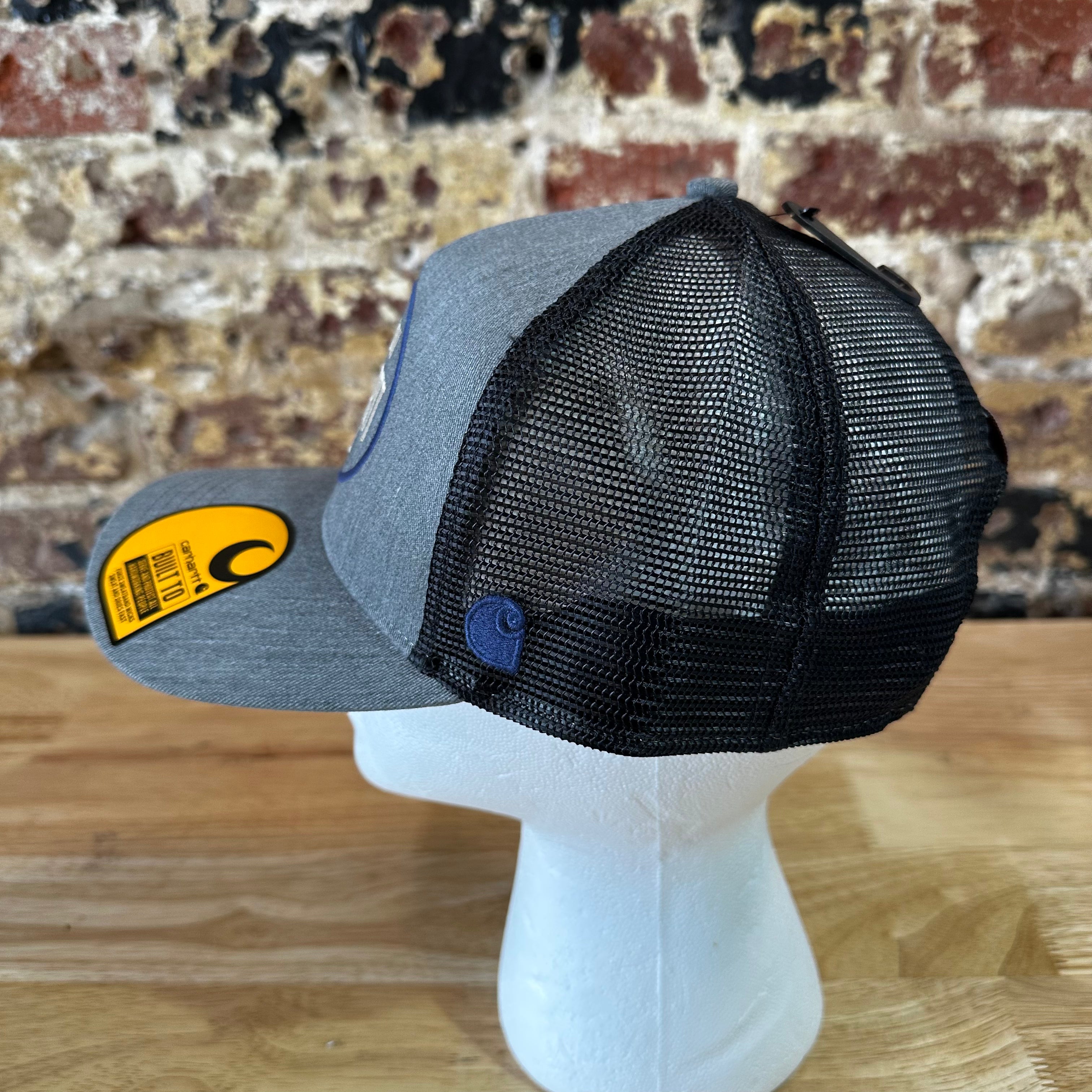 Carhartt Force Twill Mesh-Back Hamilton SnapBack Trucker Hat White Gray New