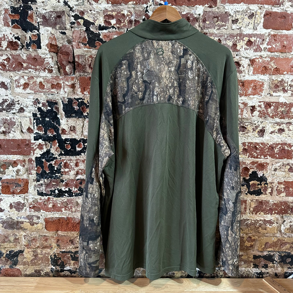 Magellan Men's 2XL L/S Camo 1/4 zip