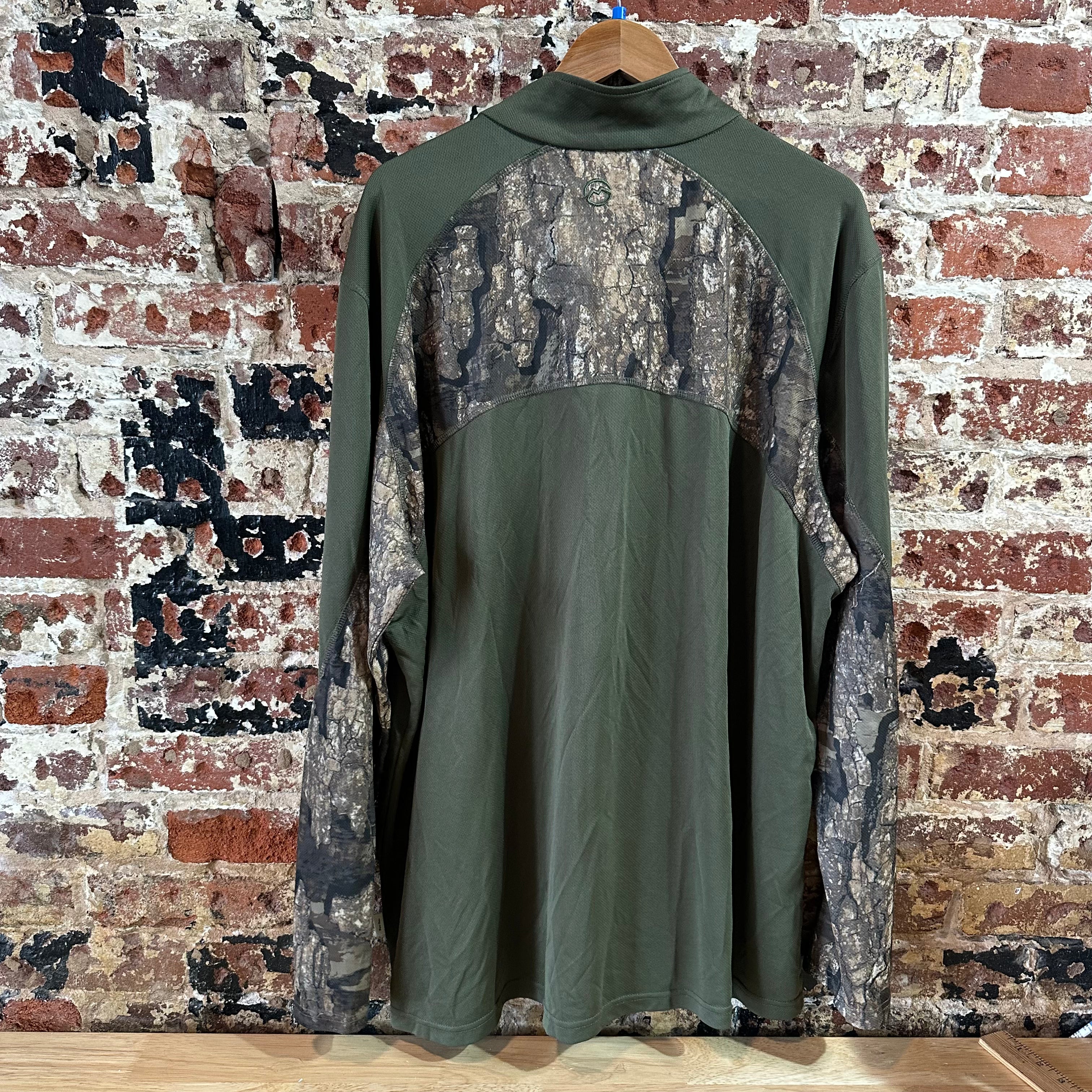 Magellan Men's 2XL L/S Camo 1/4 zip