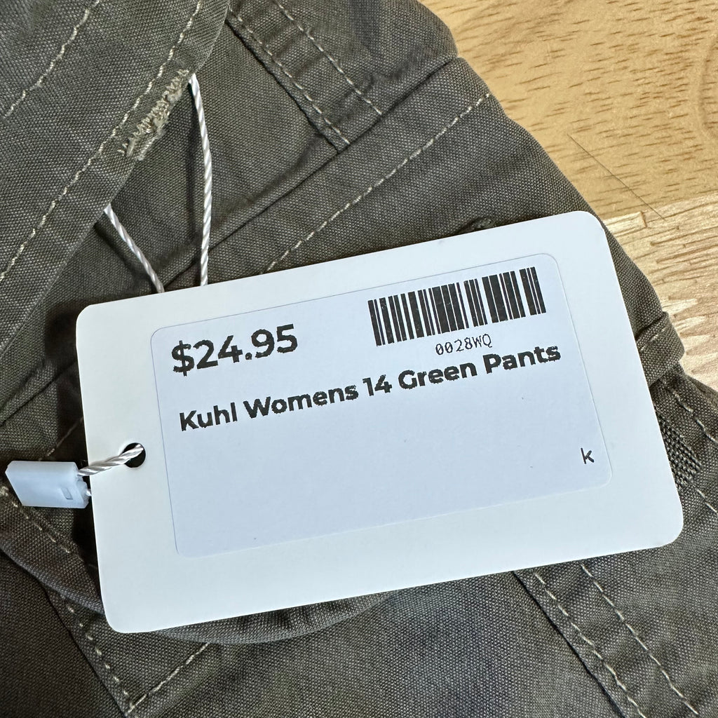 Kuhl Womens 14 Patina Dye Green Pants
