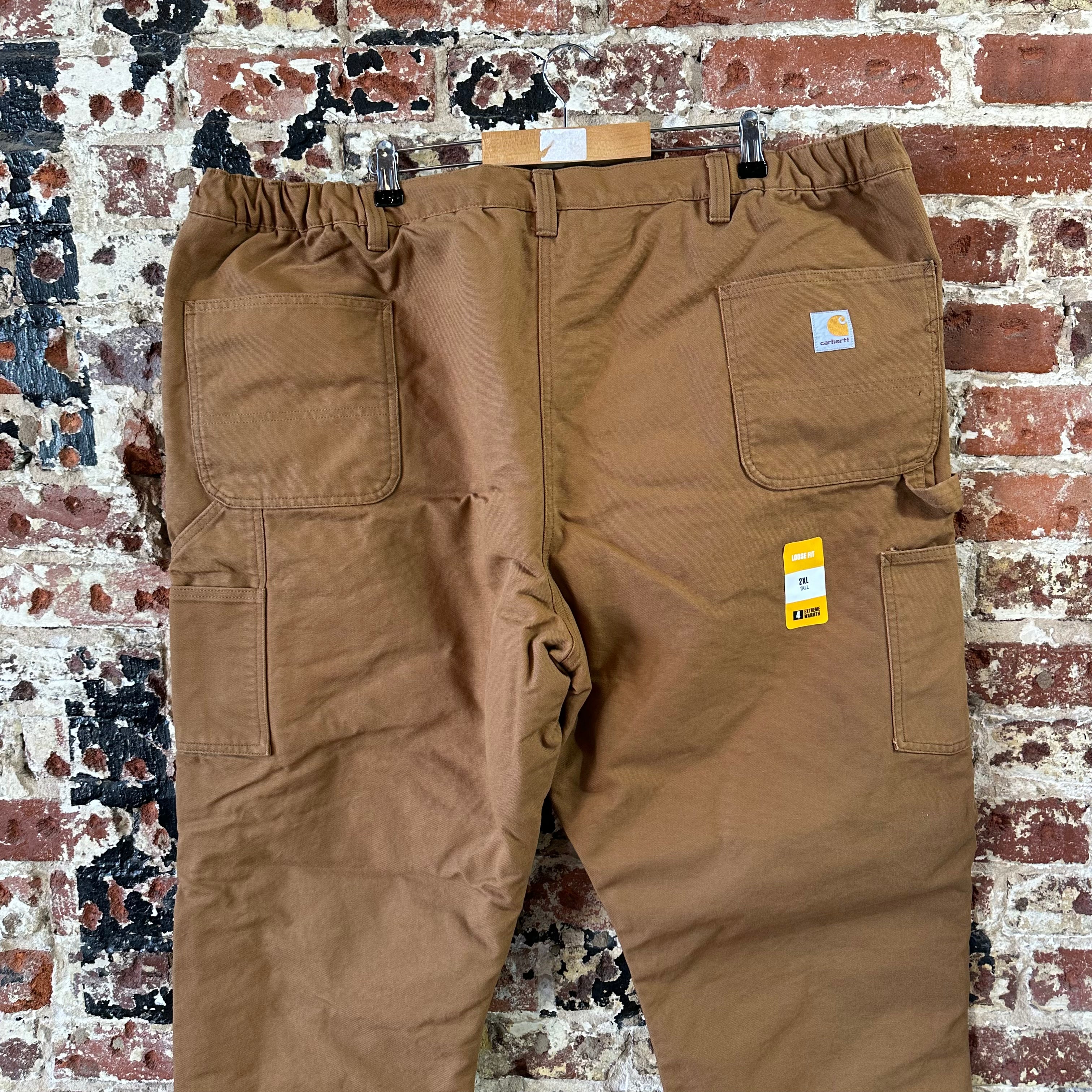 Carhartt Washed Duck Insulated Pant Extreme Warmth Loose Fit Size 2XL Tall NWT