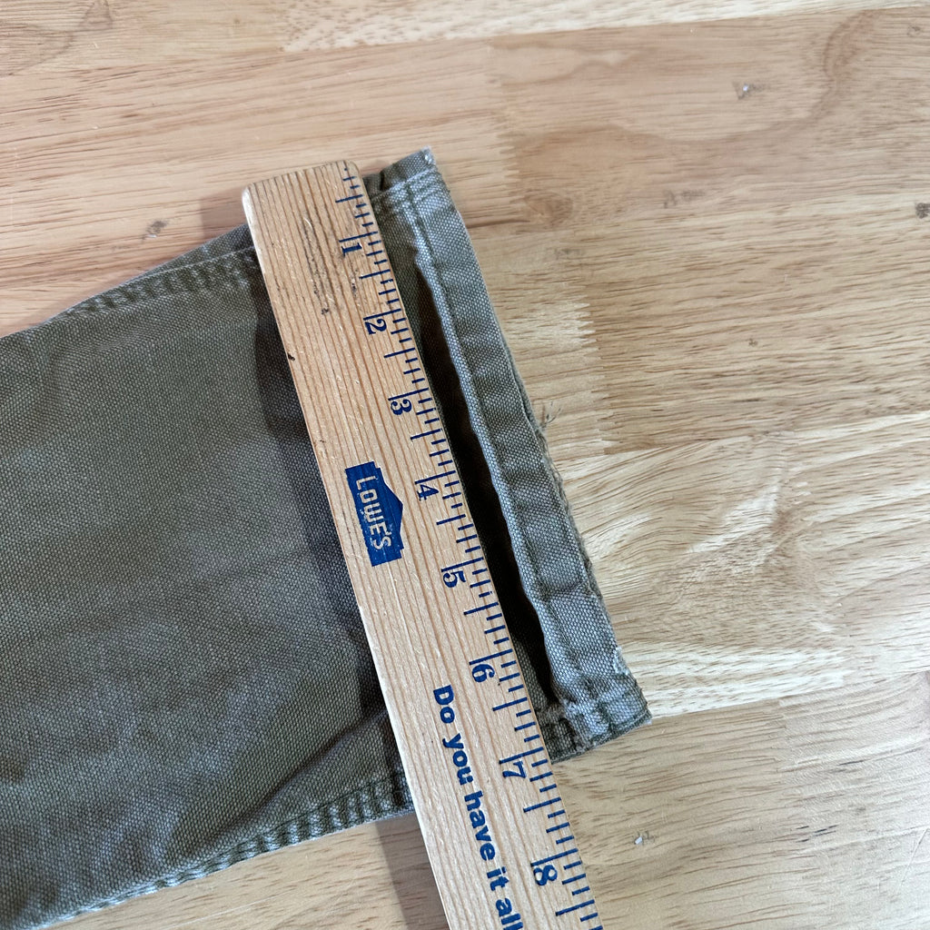Carhartt Boys Size 6 Carpenter Pants Green 21x19"