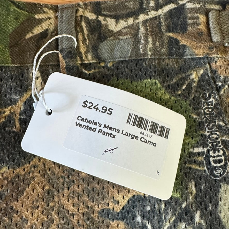 Cabela’s Seclusion 3D Camo Hunting Pants Men’s Large Regular 37x28.5" Green