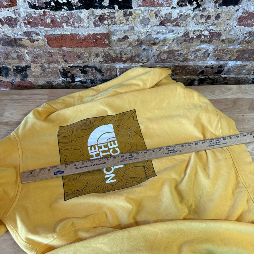 The North Face Men's 2XL Yellow Logo Hoodie Sierra Nevada