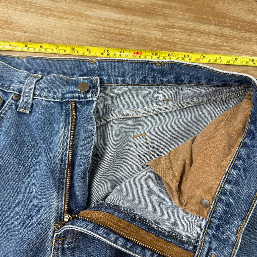 Carhartt Relaxed Fit Mens Measures 36x33 Jeans Workwear Work Denim