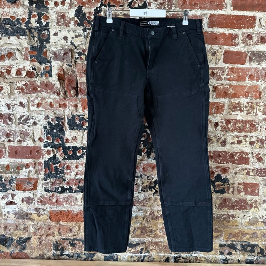 Carhartt Womens 14 Black Double Front Pants