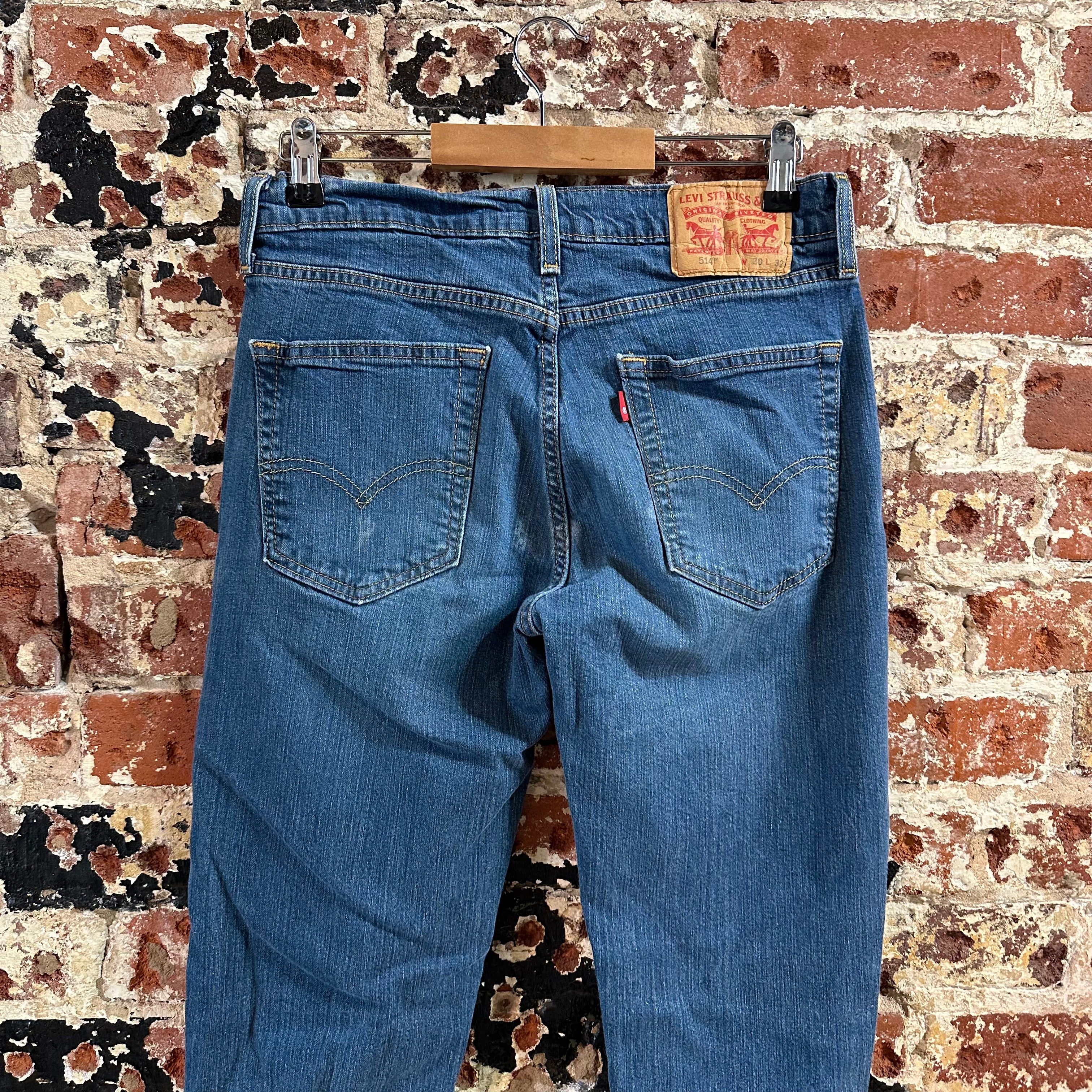 Levis 514 Mens 30x32 Blue Jeans
