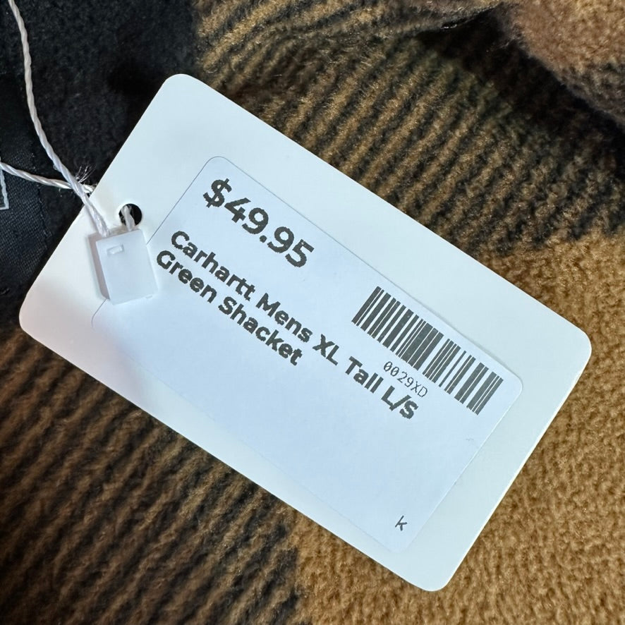 Carhartt Mens XL Tall Green Shacket