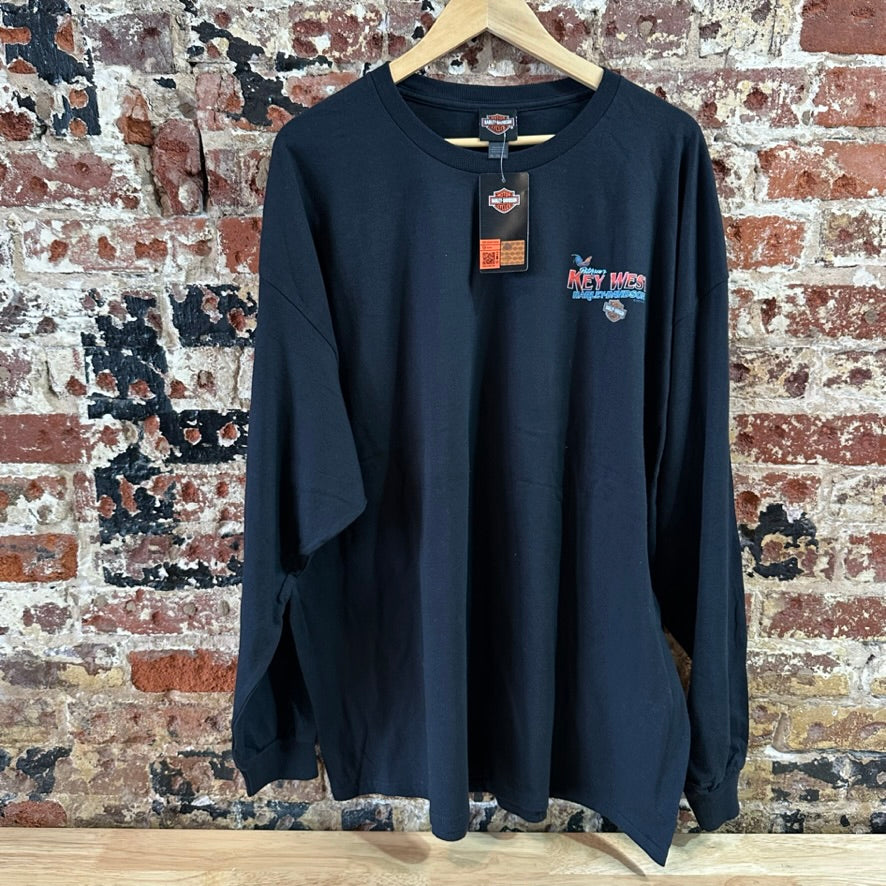 Harley Davidson Men's 3XL Long Sleeve Black T-Shirt NEW