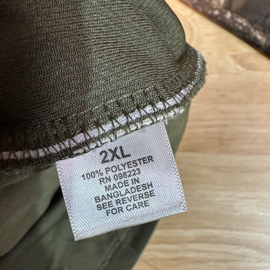 Magellan Men's 2XL L/S Camo 1/4 zip
