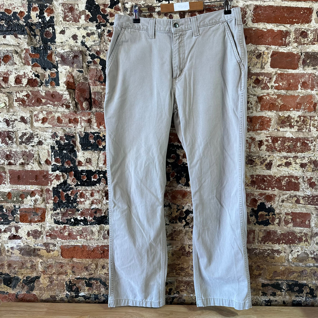 Carhartt tan Relaxed Fit Pants Mens 34x32 canvas work utility