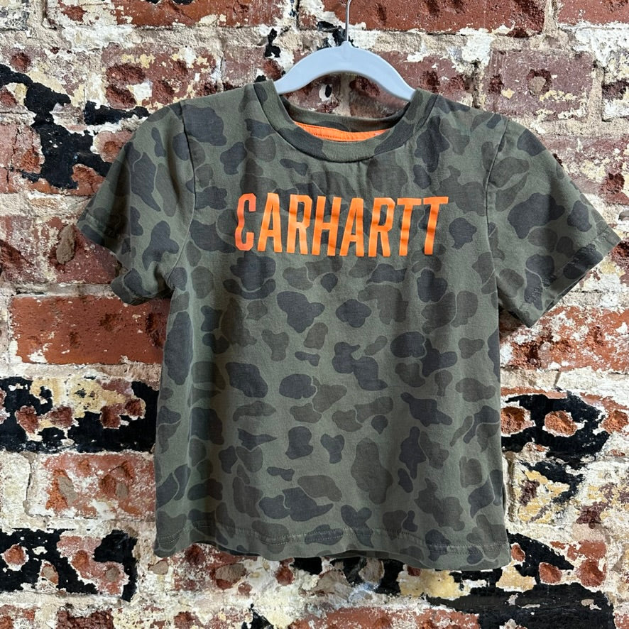 Carhartt Short Sleeve Camo T-Shirt Boys 4T Outdoor Toddler Hunting