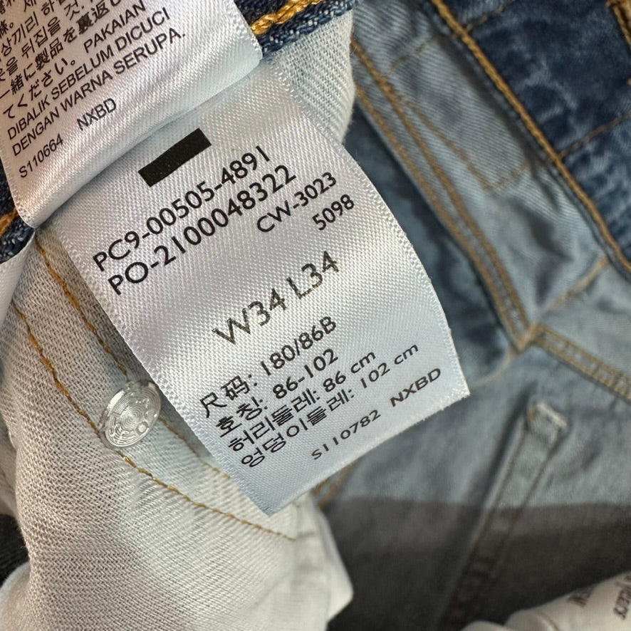 Levis 505 Mens 34x34 Blue Jeans