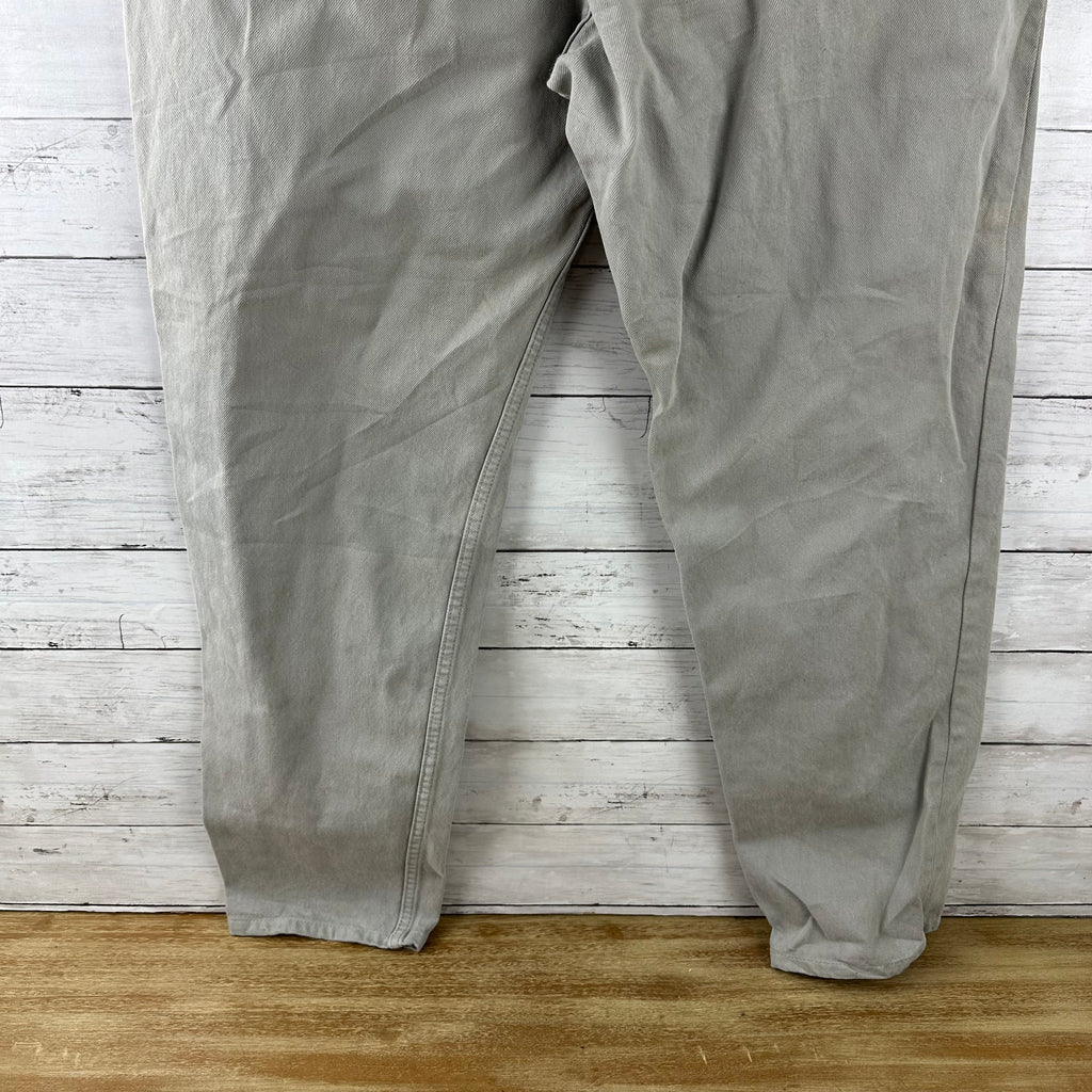 VTG Levi's 550 Jeans Mens 38x34 Gray Cotton Denim Relaxed Fit USA (36x31.5)
