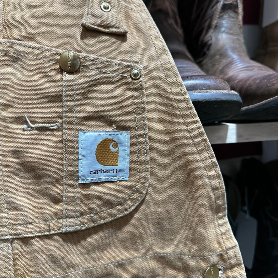 Carhartt R02 Mens 30x30 Brown Bibs