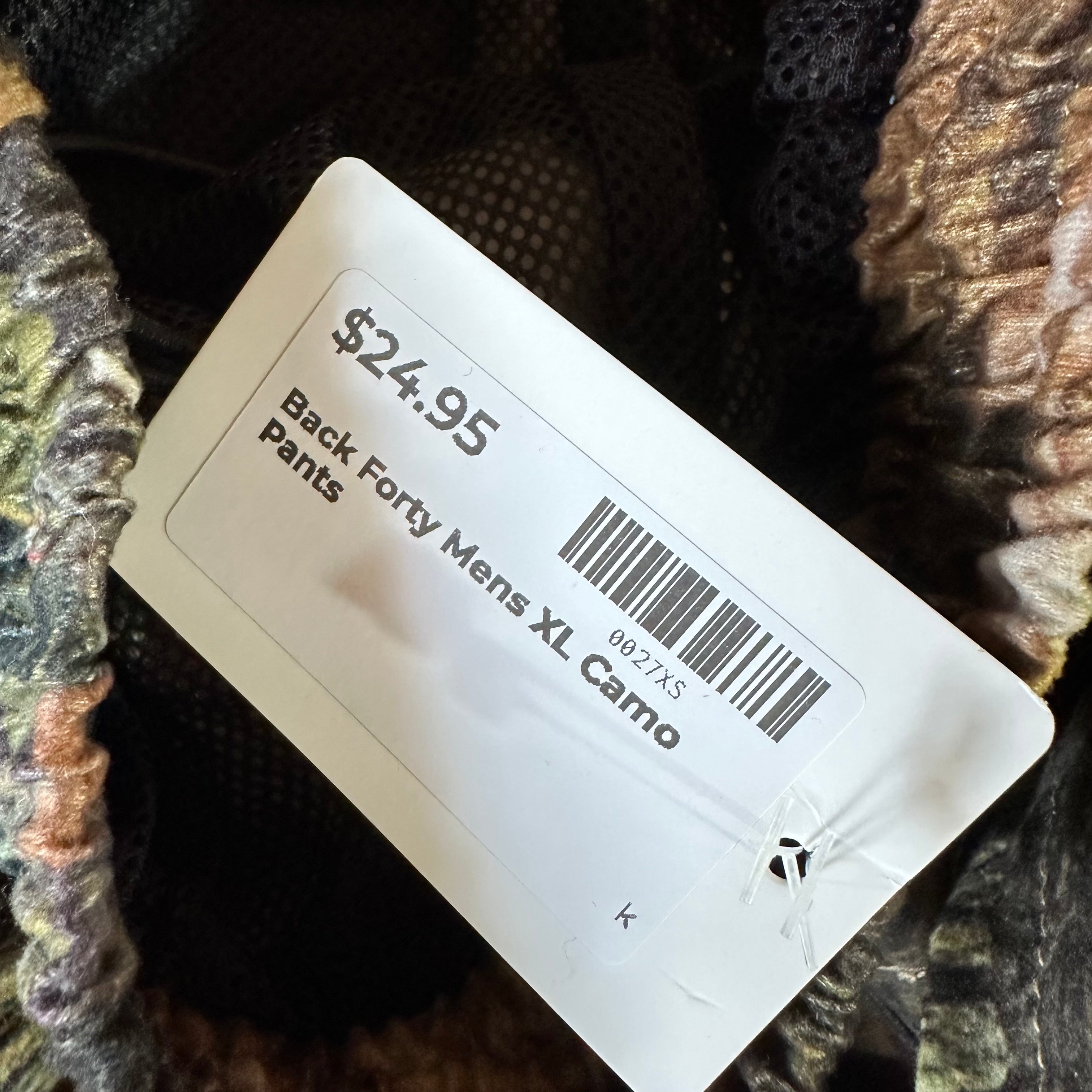 Back Forty Mens XL Camo Pants