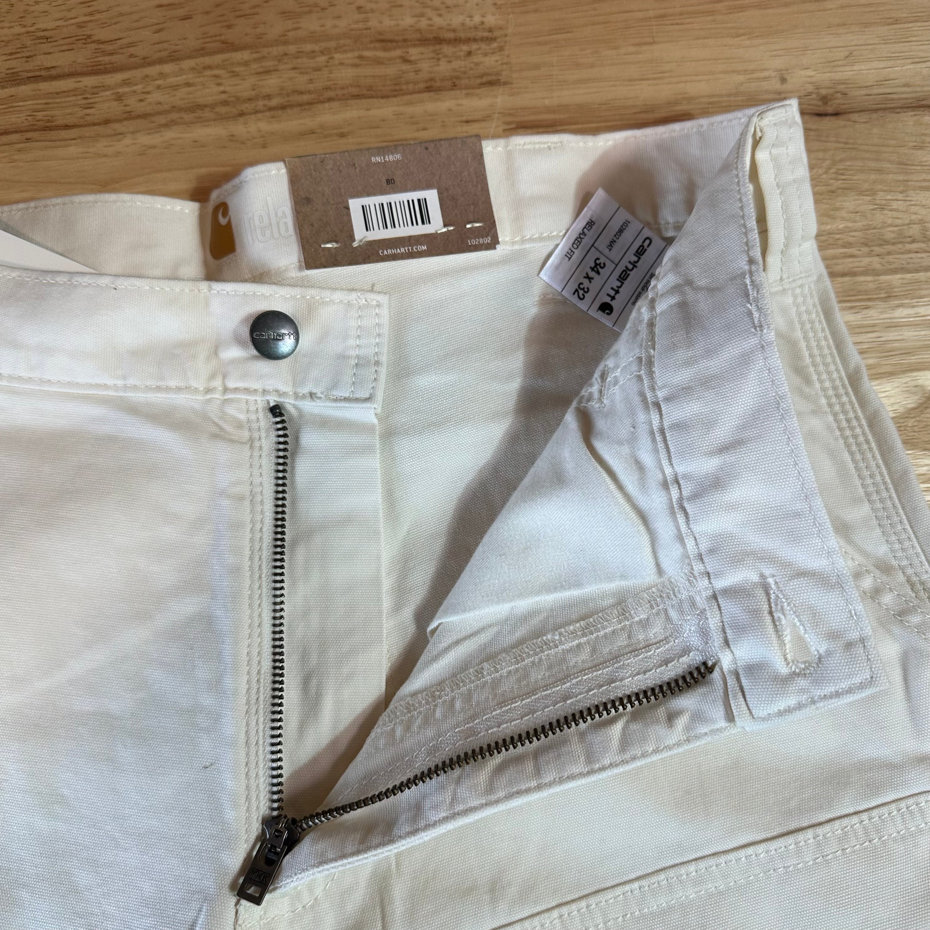 Carhartt Natural Mens 34x32 Double Knee Pants