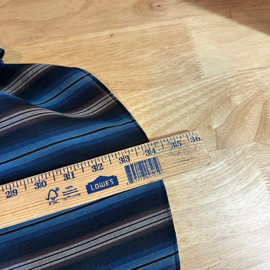 VTG Ely Cattleman Men's Large Tall Blue Western Shirt NEW