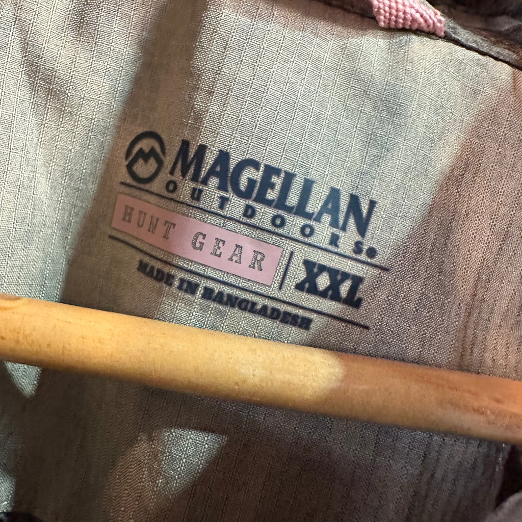 Magellan Womens 2XL L/S Camo Button Up