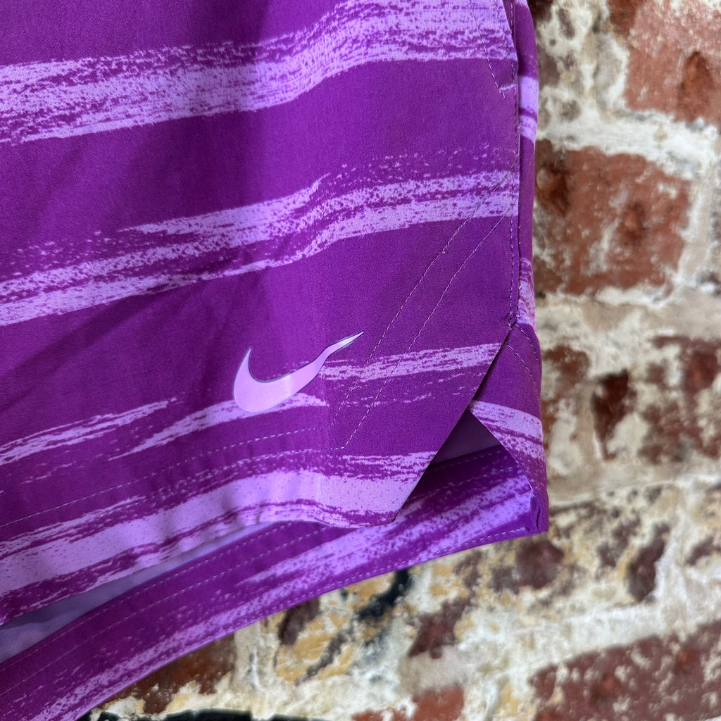 Nike Golf Shorts Purple Striped Tour Performance Womens 4 NEW 28x4"