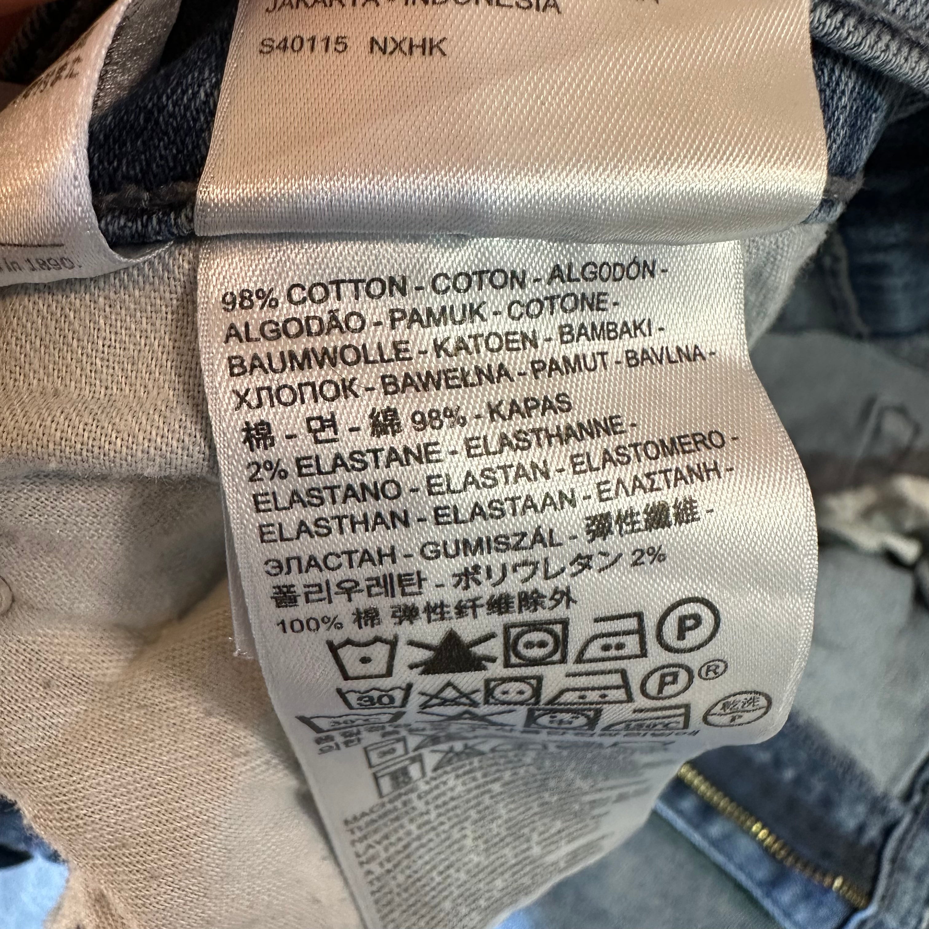 Levis 514 Mens 42x30 Blue Jeans