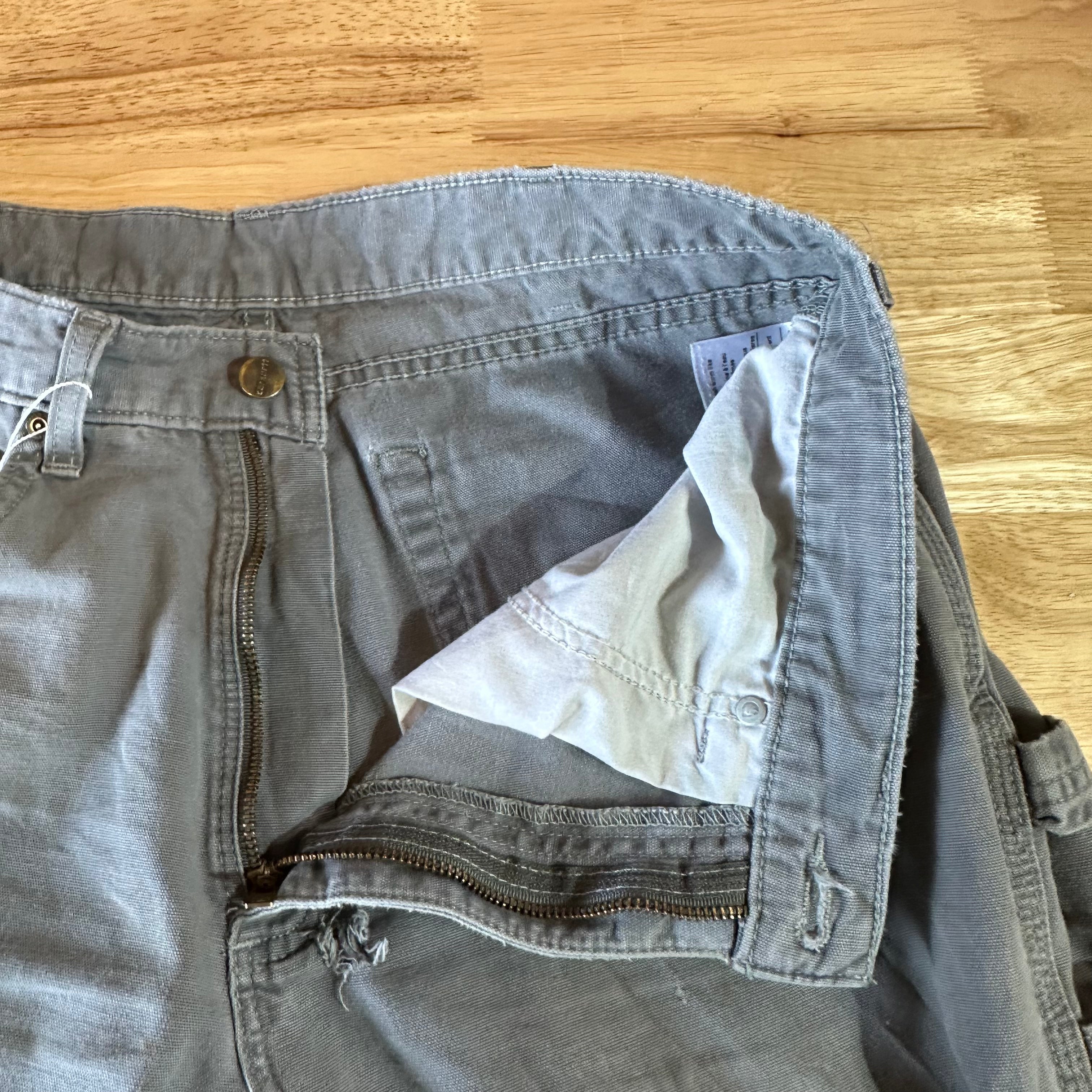 Carhartt Mens 34x34 Gray Pants