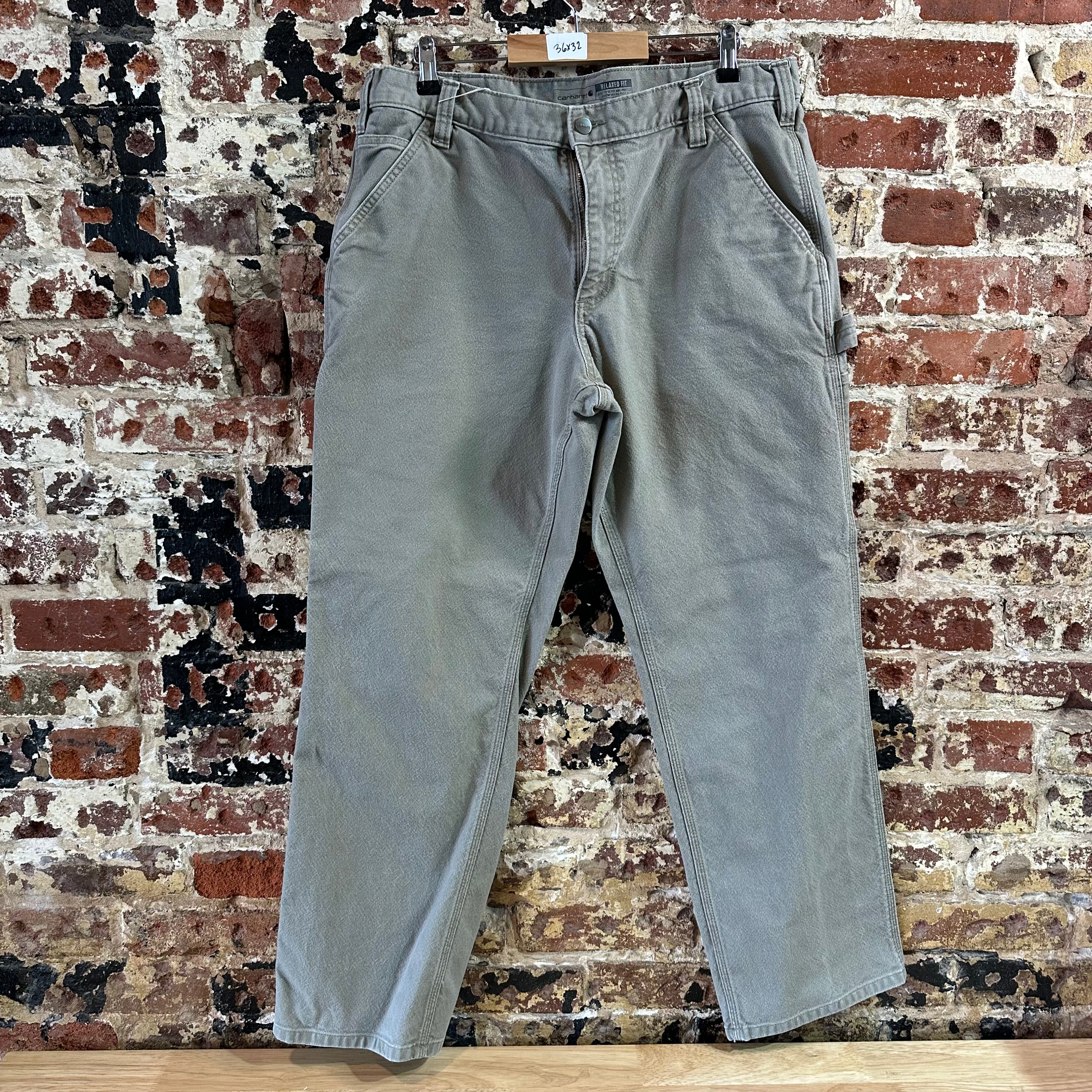 Carhartt Mens 36x32 Tan Pants