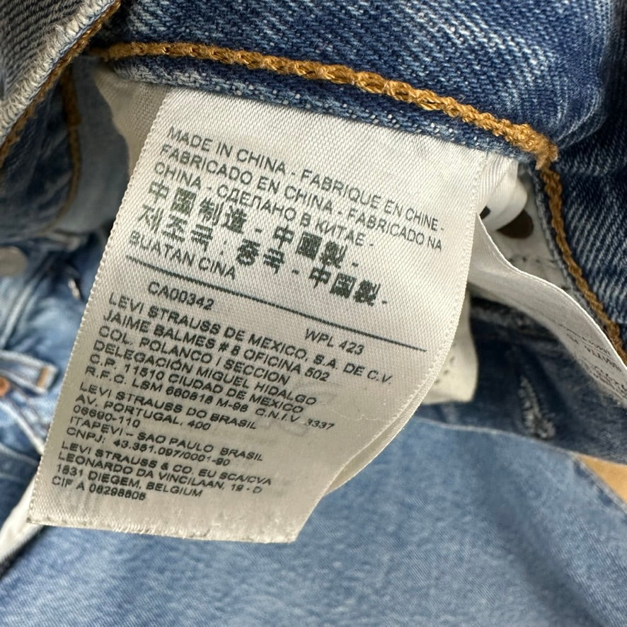 Levi's Cut Off Denim Blue Jean Shorts Womens 28 Distressed - 28x6"