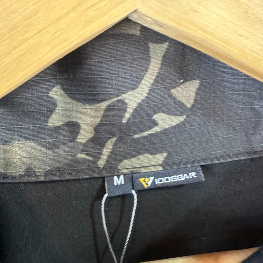 DOGear Medium L/S 1/4 Black Tactical Shirt