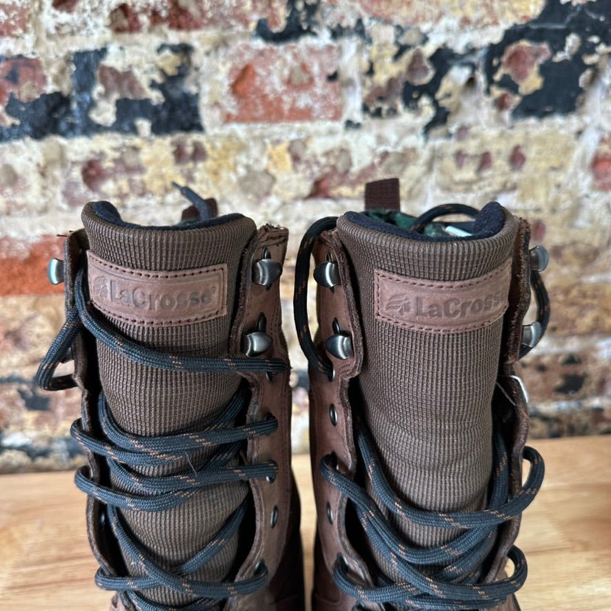Lacrosse Alpha Iceman Men’s Size 10 Boots 5mm Thinsulate Ultra Brown