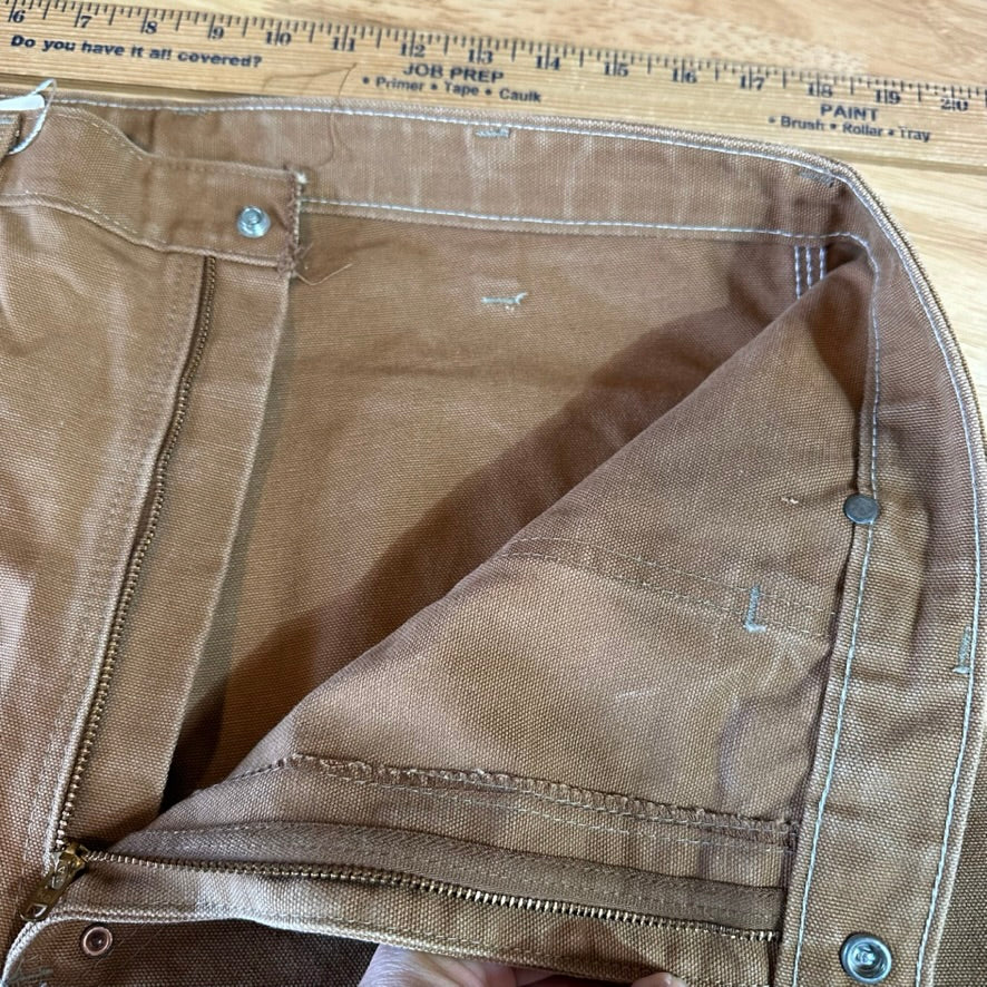 Vintage 70s Carhartt Mens 35x31 Brown Pants