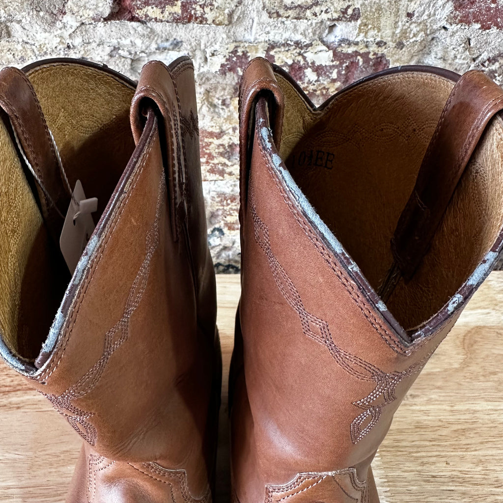 Ariat Boots Mens Size 10.5 EE Brown Leather Western Cowboy Roper ATS 10005019