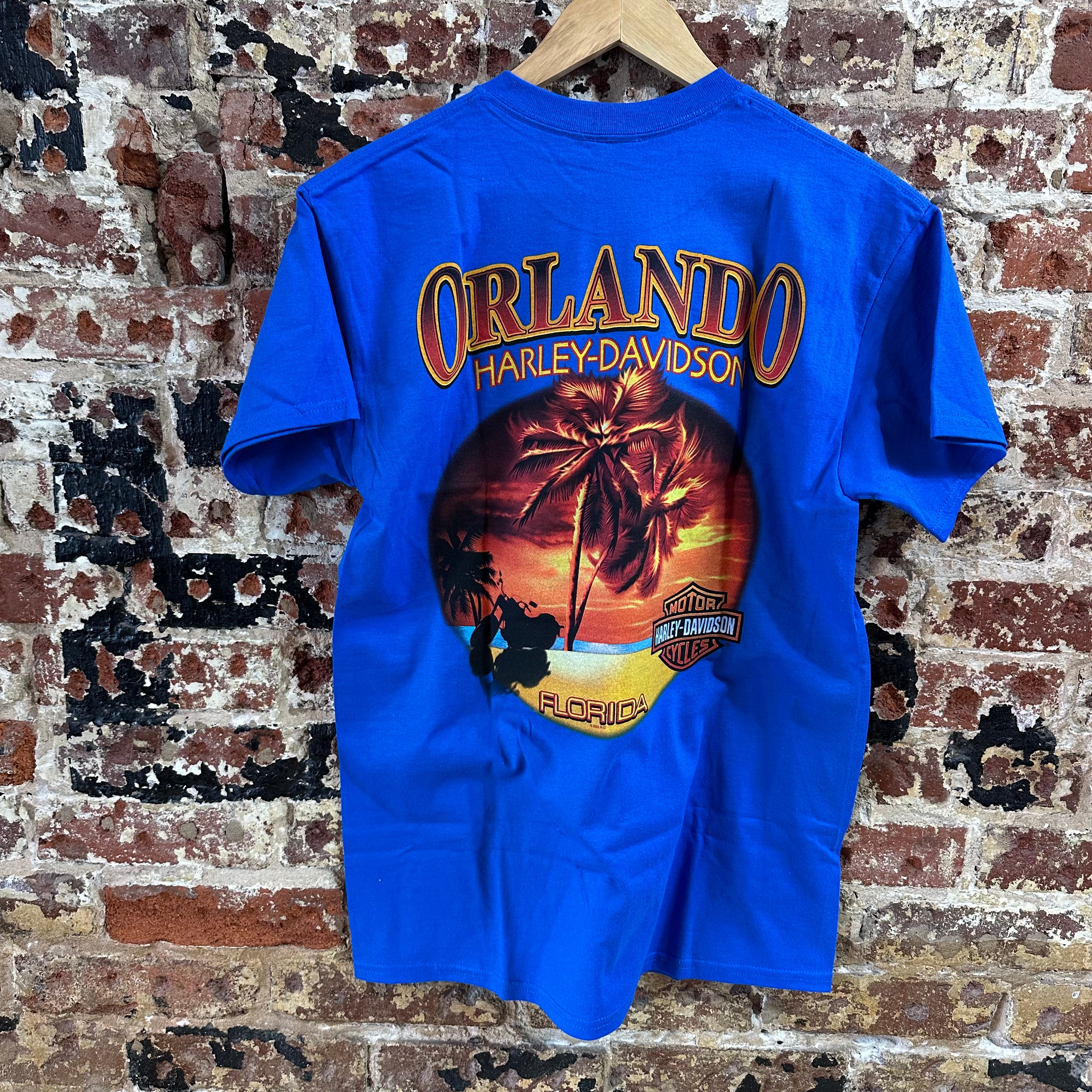 Harley Davidson Men's Medium Short Sleeve Blue T-Shirt