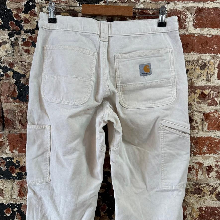 Carhartt Men’s Double Knee Workwear Pants 30x30 White Cream