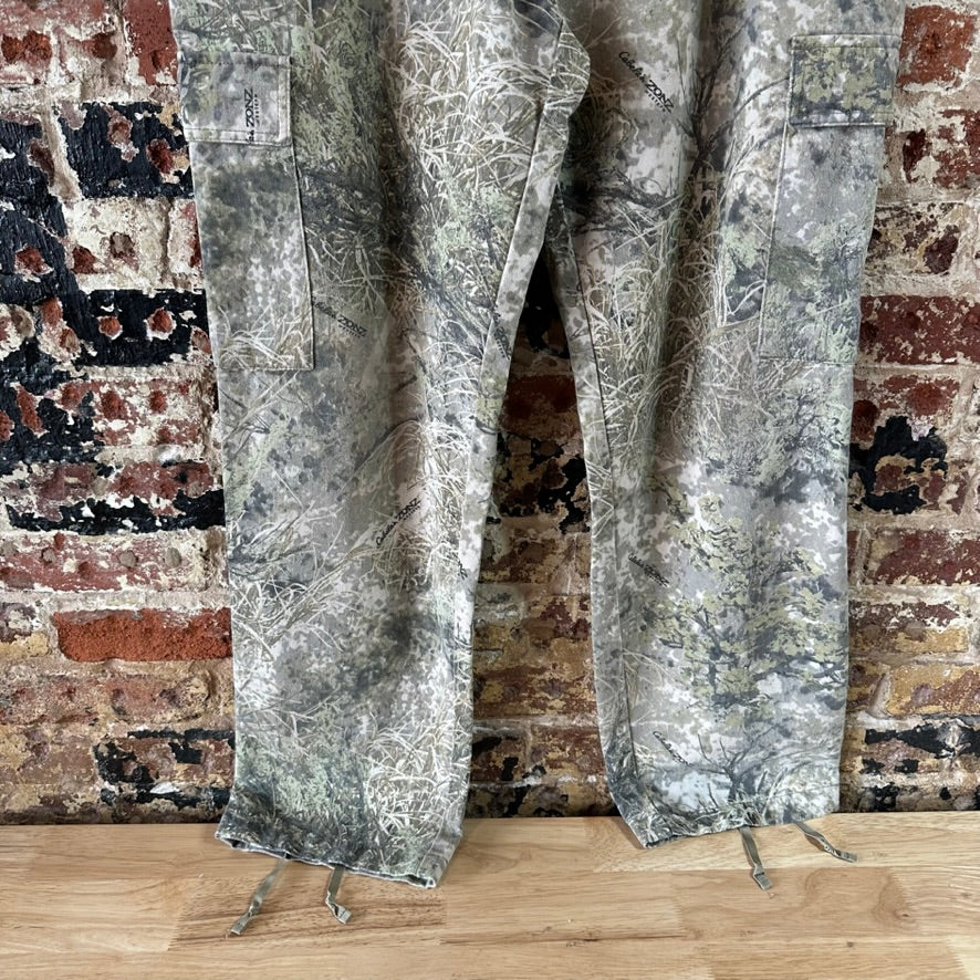 Cabela's Camo Cargo Pants Zonz Hunting Sz 36 Reg Adjustable Outdoor Gear