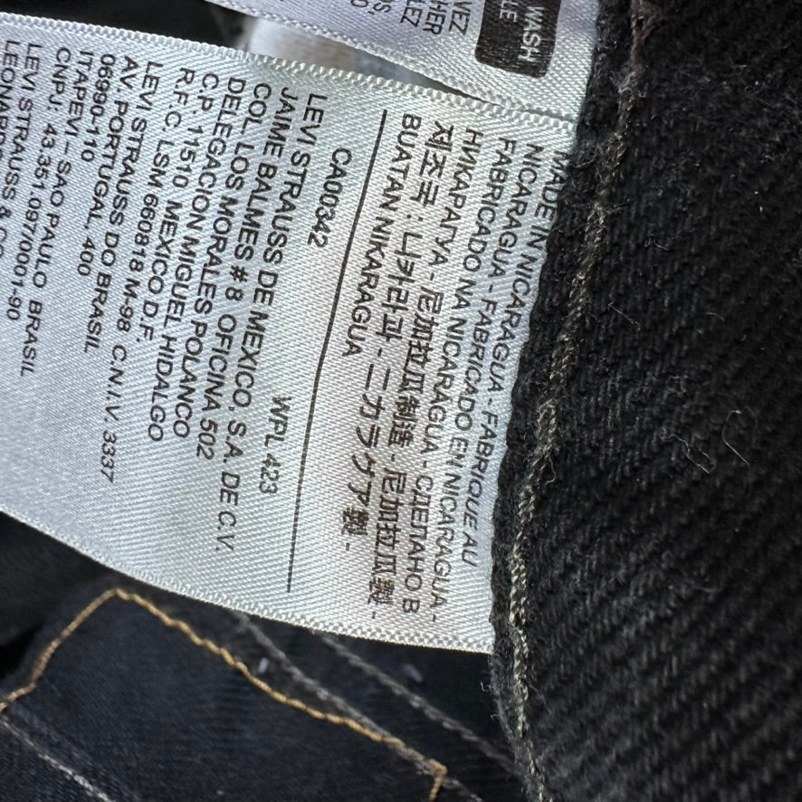 Levi's 505 Mens 36x34 Black Jeans