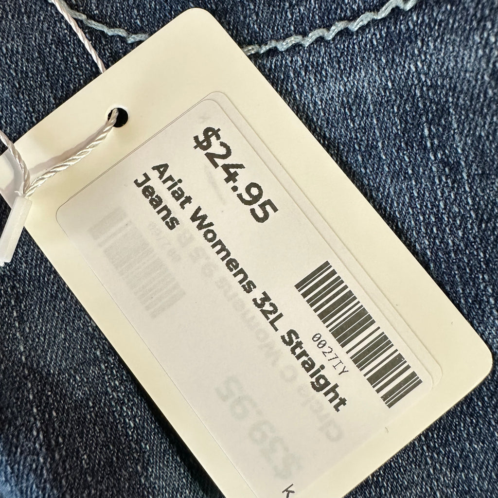 Ariat Womens 32L Straight Jeans