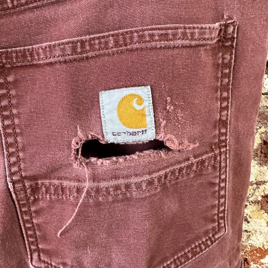 Carhartt Mens 38x34 Red Pants
