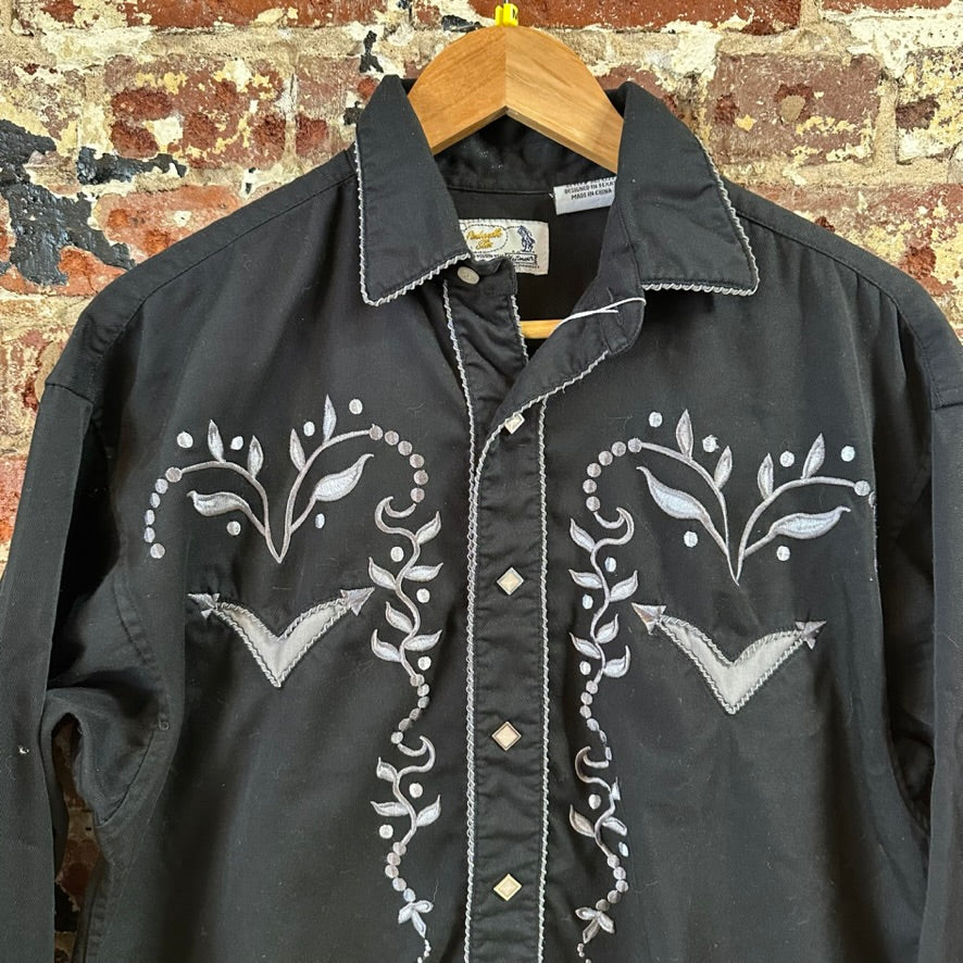VTG Panhandle Men's Medium Black Western Shirt