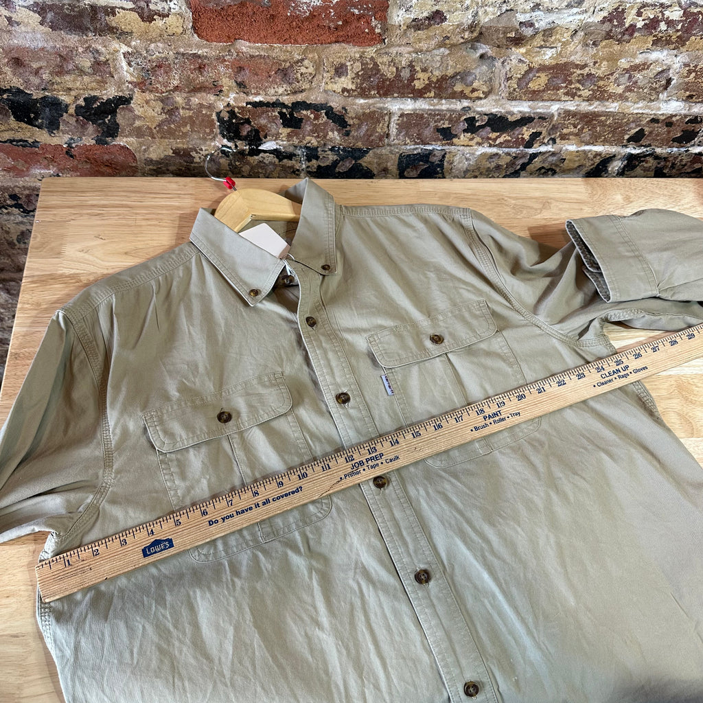 Carhartt Men's Large Tan Button Shirt