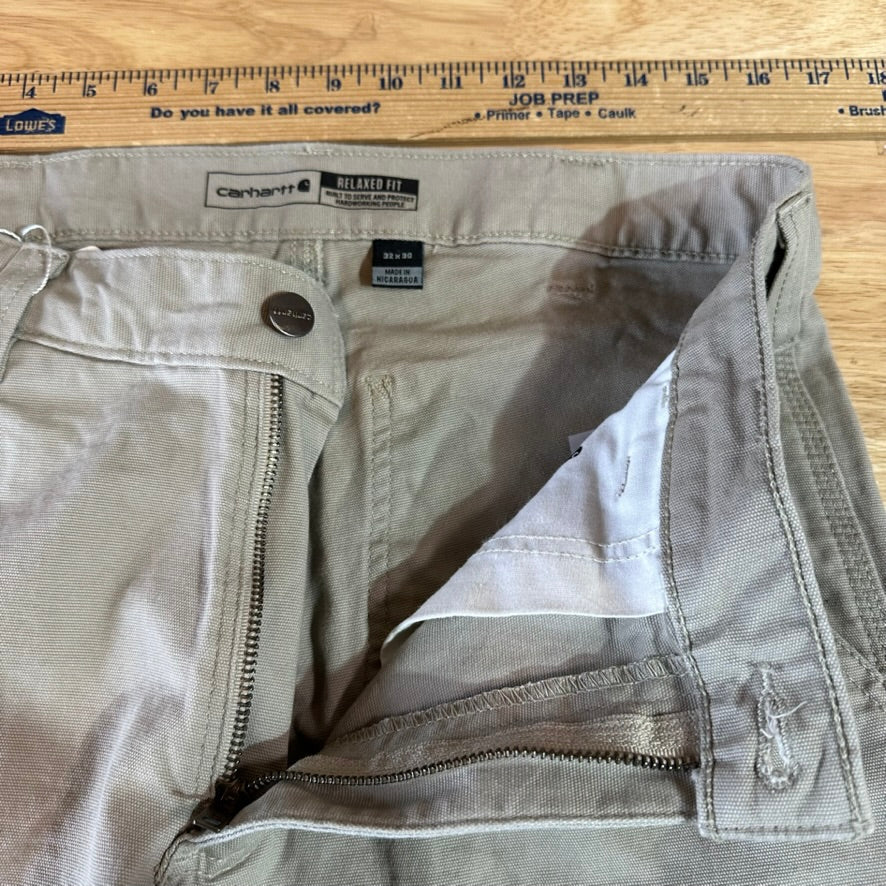 Carhartt Relaxed Fit Rugged Flex Pants Mens 32x30 Tan Workwear
