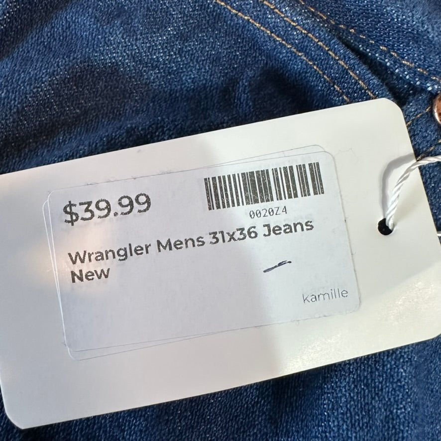 Wrangler Mens 31x36 Blue Jeans NEW